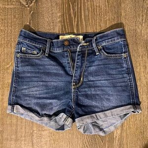 High rise short shorts
